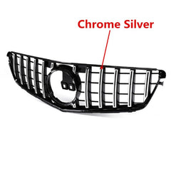 Front Bumper Grill Compatible With Mercedes Benz C Class W204 2007-2014 Front Bumper Grill W204 Grill Gtr Silver