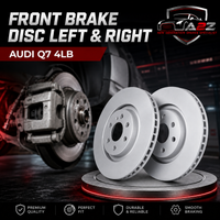 Front Brake Disc Left 7L8615301 & Right 7L8615302 Set Compatible With AUDI Q7 4LB