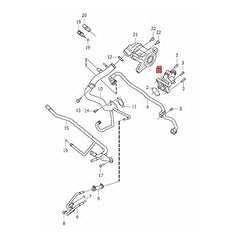 Thermostat housing 31293912 Compatible With VOLVO S60 II (134)