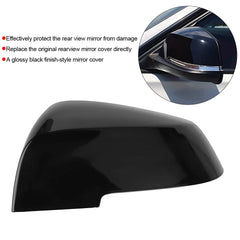 Side Mirror Upper Cover Glossy Black Left 51167292745 & Right 51167292746 Compatible With BMW F20/F30/F34/E84 (2012-2020) Tag No.63