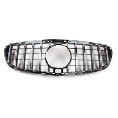 Front Bumper Grill (Without Logo) Compatible With Mercedes Benz E Class W212 2013-2016 Front Bumper Grill W212 Grill Gtr Silver Lci