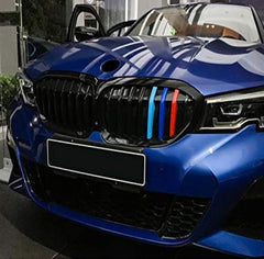 Front Bumper Grill Compatible With Bmw 3 Series G20 2018-2021 Front Bumper Grill M Colour