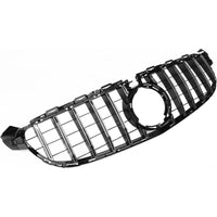 Front Bumper Grill Compatible With Mercedes Benz C Class W205 2019-2022 Front Bumper Grill W205 Grill Gtr Silver Lci