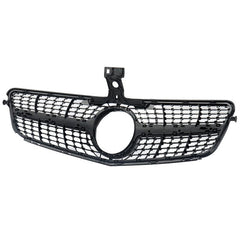Front Bumper Grill Compatible With Mercedes Benz C Class W204 2007-2014 Front Bumper Grill W204 Grill Diamond Black