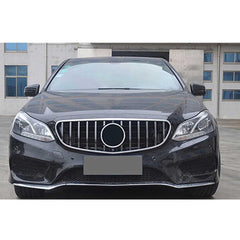Front Bumper Grill (Without Logo) Compatible With Mercedes Benz E Class W212 2013-2016 Front Bumper Grill W212 Grill Gtr Silver Lci