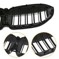 Bumper Grill Compatible With Bmw 3 Series G20 2018-2021 Front Bumper Grill Carbon Fiber Look