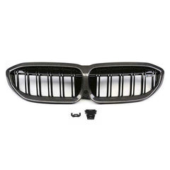 Bumper Grill Compatible With Bmw 3 Series G20 2018-2021 Front Bumper Grill Carbon Fiber Look