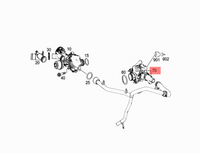 Elbow (Thermostat) 2702000615 2702002200 For MERCEDES-BENZ A-CLASS W176 & B-CLASS W246, GLA-CLASS X156 Tag-E-03