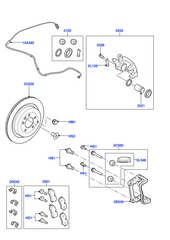 Rear Brake Pad Sensor SOE000025 Compatible With DISCOVERY IV (L319) | LR4 RANGE ROVER SPORT I (L320)