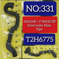 Intercooler Hose Pipe T2H6775 Compatible With JAGUAR XF & F-PACE Tag No.331