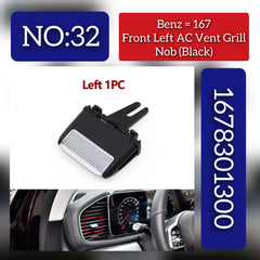 Front Left Air Conditioner Back Ac Vent Grille Outlet Tab Clip Slider Repair Kit 1678301300 Compatible With MERCEDES BENZ GLS W167 & GLE W167