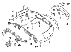 Rear Bumper Chrome 1178850023 Compatible With MERCEDES BENZ CLA C117 2014-2016 Tag No.148