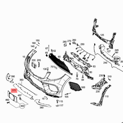 Front Bumper Chrome 1668856625 Compatible With MERCEDES BENZ GL-CLASS W166