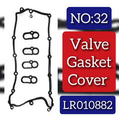 Valve Cover Gasket LR010882 C2D3524 Compatible With LAND ROVER RANGE ROVER III (L322) & RANGE ROVER IV (L405) & RANGE ROVER SPORT I (L320) & RANGE ROVER SPORT II (L494) & RANGE ROVER VELAR (L560) & JAGUAR XF I (X250) & XJ (X351)