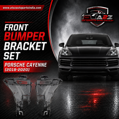 Front Bumper Bracket Set Right 9Y0807178 & Left 9Y0807177 Compatible With Porsche Cayenne (2018-2020) Tag No.429