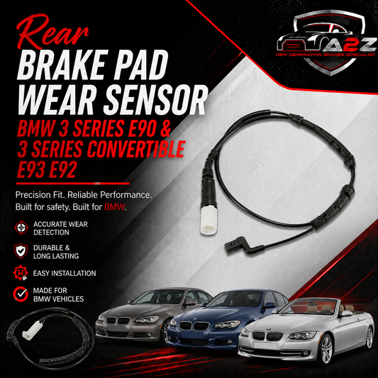 Rear Brake Pad Wear Sensor 34356789445 Compatible With BMW 3 Series E90 & 3 Series Convertible E93 E92