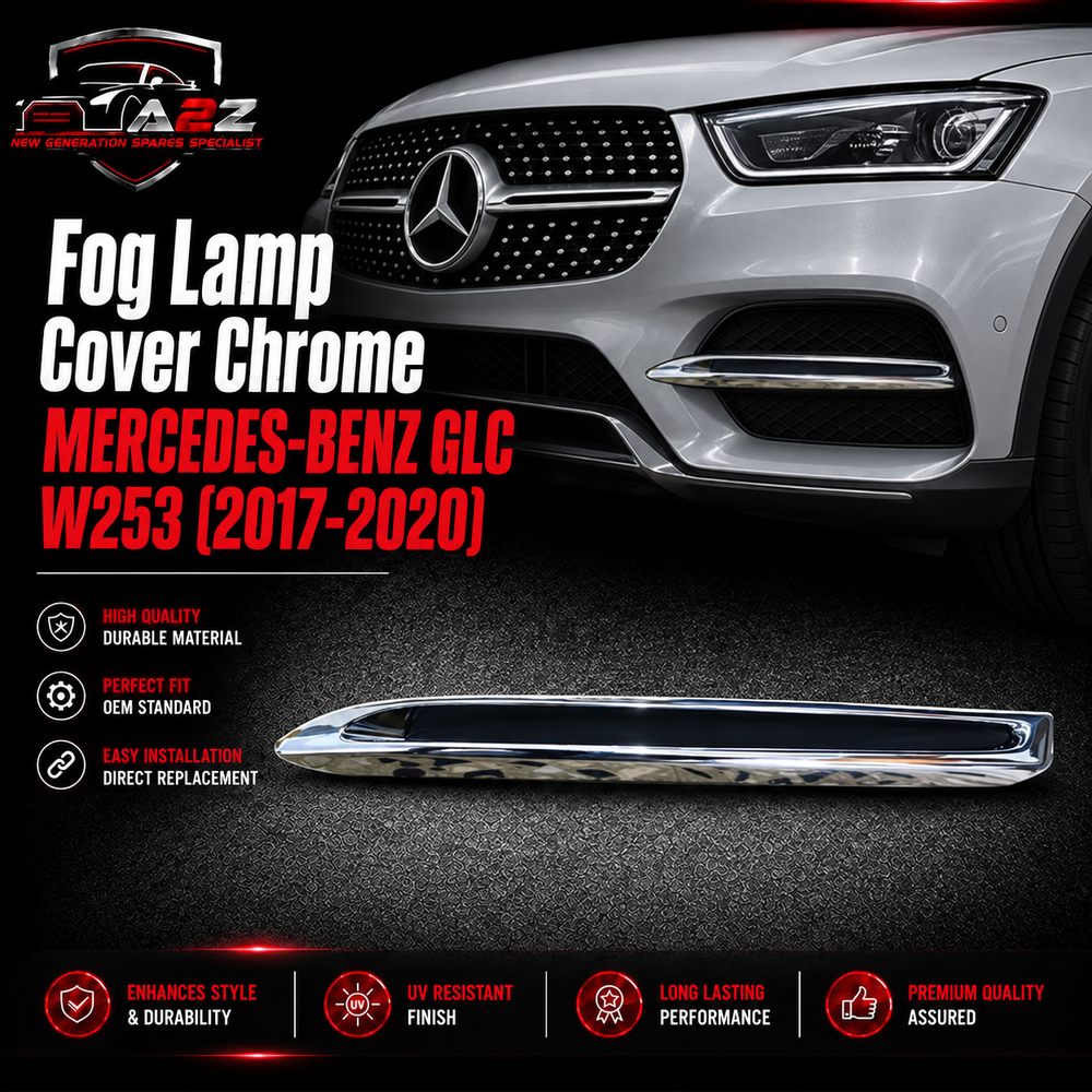 Fog Lamp Cover Chrome Left A2538852100 & Right A2538852200 Compatible With MERCEDES-BENZ GLC W253 2017-2020 Tag No.313