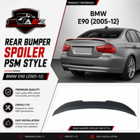 Rear Bumper Spoiler PSM Style BMRS1 Compatible With BMW E90 (2005-12)