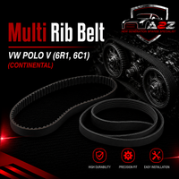 MULTI-RIB BELT 6PK1730 Compatible With VW POLO V (6R1, 6C1) (CONTINENTAL)