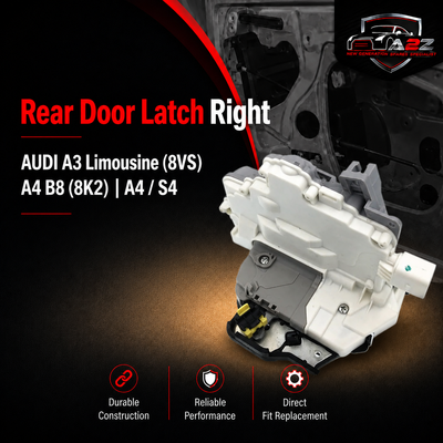 Rear Door Latch Right 8J2839016F Compatible With AUDI A3 Limousine (8VS) A4 B8 (8K2) | A4 / S4