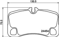Rear Brake Pad 99735294903 2445401 P65013N P65013 Compatible With PORSCHE 911 (997)