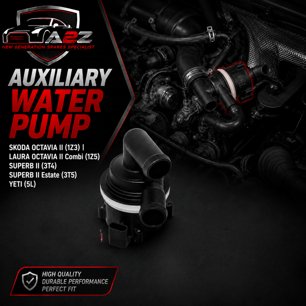 Auxiliary Water Pump WPS7012 5N0965561A Compatible With SKODA OCTAVIA II (1Z3) | LAURA OCTAVIA II Combi (1Z5) SUPERB II (3T4) SUPERB II Estate (3T5) YETI (5L) (CONTINENTAL)