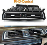 BMW 7 Series F01 F02 F03 F04 Black AC Vent Grille Set 64229115860 64229115862 64229115861