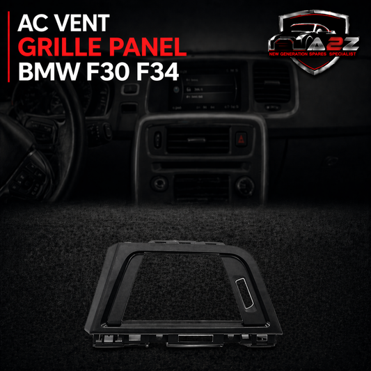 FRONT LEFT AC VENT GRILLE PANEL OUTER FRAME (Black) 64229253218-A Compatible With BMW 3 Series F30 & 3 Series GT F34