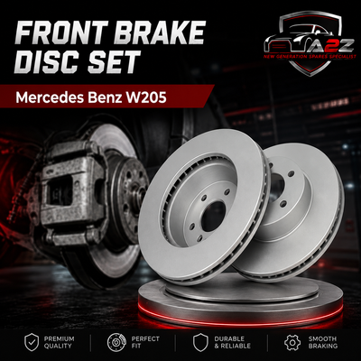 Front Brake Disc Set 0004212412 Compatible With Mercedes Benz W205