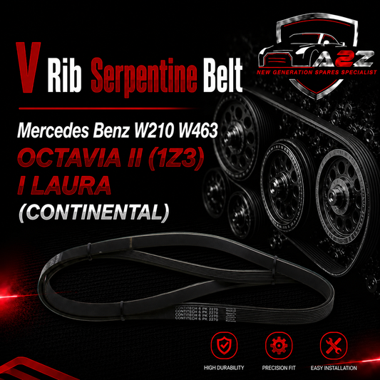 V-ribbed Serpentine Belt 0119972092 Compatible With Mercedes Benz W210 W463