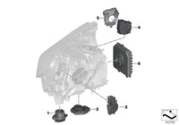 LED Daytime Running Light (DRL) Module Blaster 63117440361 Compatible With BMW G11 G12 Low Version