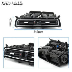 BMW 7 Series F01 F02 F03 F04 Black AC Vent Grille Set 64229115860 64229115862 64229115861