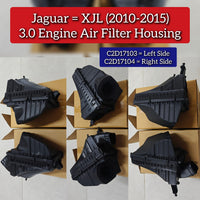 3.0 Engine Air Filter Housing Left C2D17103 & Right C2D17104 Compatible With Jaguar XJL (2010-2015)