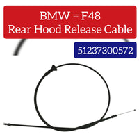 Rear Hood Release Cable 51237300572 Compatible With BMW X5 F15 X6 F16 F48