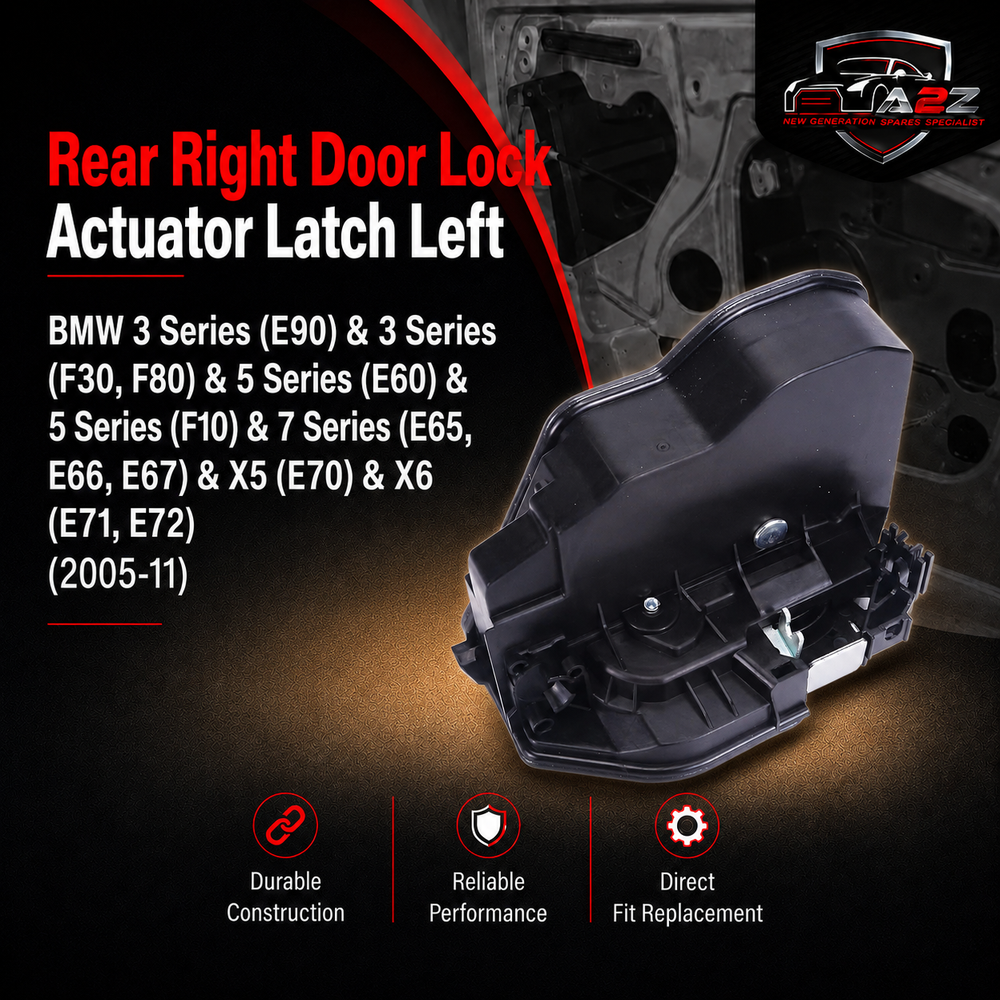 Rear Right Door Lock Actuator Latch Left 51227229459 Right 51227229460 Compatible With BMW 3 Series (E90) & 3 Series (F30, F80) & 5 Series (E60) & 5 Series (F10) & 7 Series (E65, E66, E67) & X5 (E70) & X6 (E71, E72) (2005-11)