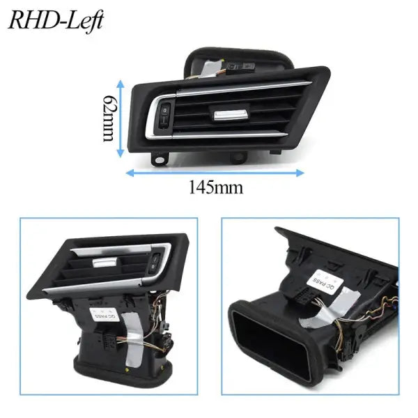 BMW 7 Series F01 F02 F03 F04 Black AC Vent Grille Set 64229115860 64229115862 64229115861