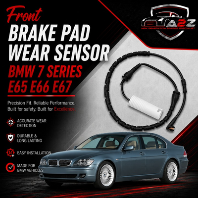 Front Brake Pad Wear Sensor 34356755266 34356778037 6755266 6778037 Compatible With BMW 7 Series E65 E66 E67