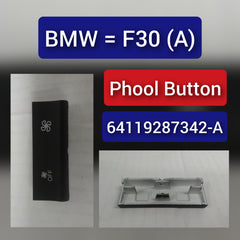 Air Conditioning Panel Switch Button Air Volume Key 64119287342-A Compatible with BMW 3 Series (F30, F80) & 3 Gran Turismo (F34)