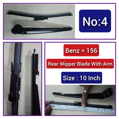 Rear Wiper Blade (10 Inch) With Arm Compatible with MERCEDES BENZ GLA W156 Tag-WBR-04