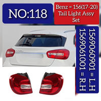 Tail Light Rear Lamp Compatible With MERCEDES BENZ GLA-CLASS W156 (2017-2020) Tail Light Rear Lamp Left A1569060901 & Right A1569061001