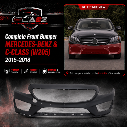 Complete Front Bumper A2058801840 2058801840 A2058802440 Compatible With MERCEDES-BENZ & C-CLASS (W205) Tag No.272