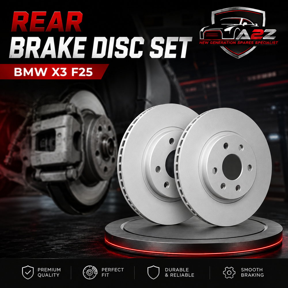 Rear Brake Disc Set 34206790362 34206868936 34206886482 Compatible With BMW X3 F25
