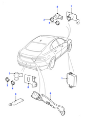 Parking Distance Control Sensors C2Z22810 Compatible With JAGUAR XE & (X760) & XF I (X250)