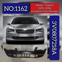 Complete Front Bumper 3V0807218A Compatible With Skoda Superb (2015-2018) Tag No.1162