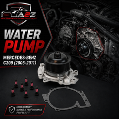 Water Pump WPS3050 A6422001001 Compatible With MERCEDES-BENZ CLK (C209), CLS (C219), E-CLASS (W211), M-CLASS (W164), S-CLASS (W221, V221) (CONTINENTAL)