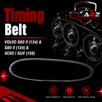 Timing Belt 3PK628 Compatible With VOLVO S60 II (134) & S80 II (124) & XC60 I SUV (156) Tag-BEL-34