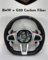 BMW Carbon Fiber Strip Steering Wheel Compatible With BMW G20