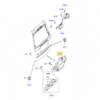 Dickey Latch LR014184 Compatible With LAND ROVER FREELANDER 2 (L359) | LR2 & RANGE ROVER EVOQUE (L538) (2006-15)