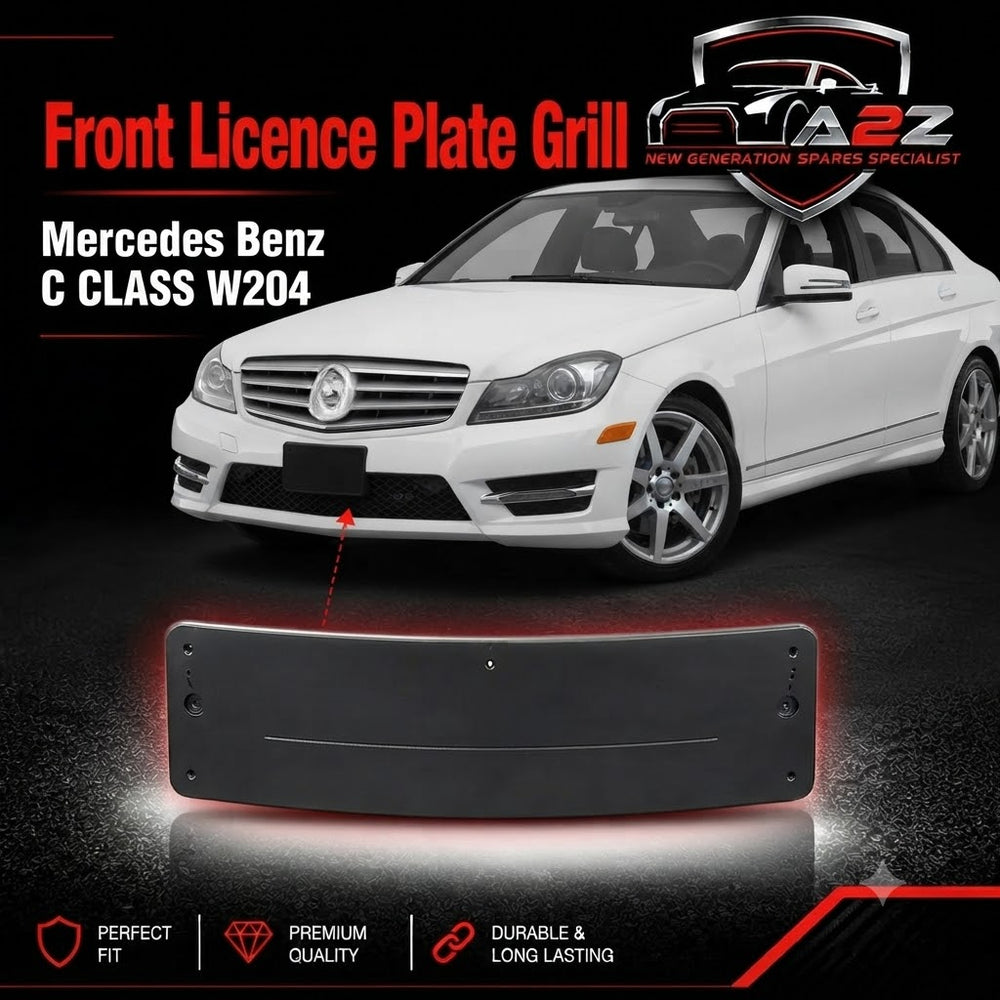 Front Licence Plate Grill A2048172778 2048172778 Compatible With Mercedes Benz C CLASS W204 Tag No.307