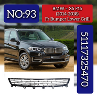 Front Bumper Lower Grill 51117325470 Compatible With BMW X5 F15 (2014-2018) Tag No.93